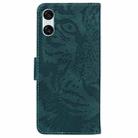 For Sony Xperia 10 VI Tiger Embossing Pattern Flip Leather Phone Case(Green) - 3