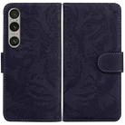 For Sony Xperia 1 VI Tiger Embossing Pattern Flip Leather Phone Case(Black) - 1