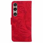 For Sony Xperia 1 VI Tiger Embossing Pattern Flip Leather Phone Case(Red) - 3