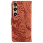 For Sony Xperia 1 VI Tiger Embossing Pattern Flip Leather Phone Case(Brown) - 3