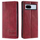 For Google Pixel 7a TTUDRCH RFID Retro Texture Leather Phone Case(Red) - 1