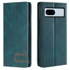 For Google Pixel 7a TTUDRCH RFID Retro Texture Leather Phone Case(Greem) - 1