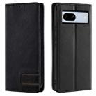 For Google Pixel 7a TTUDRCH RFID Retro Texture Leather Phone Case(Black) - 1