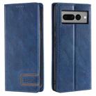 For Google Pixel 7 Pro TTUDRCH RFID Retro Texture Leather Phone Case(Blue) - 1