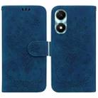 For Honor X5 Plus / Play 40C Butterfly Rose Embossed Leather Phone Case(Blue) - 1