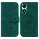 For Honor X5 Plus / Play 40C Butterfly Rose Embossed Leather Phone Case(Green) - 1