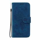 For Honor Magic6 Pro Butterfly Rose Embossed Leather Phone Case(Blue) - 2