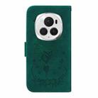 For Honor Magic6 Pro Butterfly Rose Embossed Leather Phone Case(Green) - 3