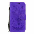 For Honor 200 Butterfly Rose Embossed Leather Phone Case(Purple) - 2