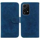 For Honor 200 Lite Global Butterfly Rose Embossed Leather Phone Case(Blue) - 1