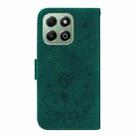 For Honor X6b Butterfly Rose Embossed Leather Phone Case(Green) - 3