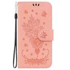 For Honor X6b Butterfly Rose Embossed Leather Phone Case(Pink) - 2