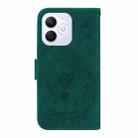 For Honor X60i Butterfly Rose Embossed Leather Phone Case(Green) - 3