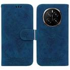 For Honor Magic7 Butterfly Rose Embossed Leather Phone Case(Blue) - 1