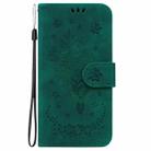 For Honor Magic7 Pro Butterfly Rose Embossed Leather Phone Case(Green) - 3