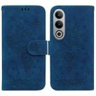 For OnePlus Nord CE4 5G Butterfly Rose Embossed Leather Phone Case(Blue) - 1