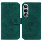 For OnePlus Nord CE4 5G Butterfly Rose Embossed Leather Phone Case(Green) - 1