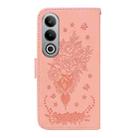 For OnePlus Nord CE4 5G Butterfly Rose Embossed Leather Phone Case(Pink) - 3