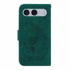 For OnePlus Nord 4 Butterfly Rose Embossed Leather Phone Case(Green) - 3