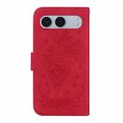 For OnePlus Nord 4 Butterfly Rose Embossed Leather Phone Case(Red) - 3