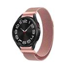 For Samsung Galaxy Watch 6 Milanese Metal Watch Band(Pink) - 1