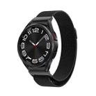 For Samsung Galaxy Watch 6 Milanese Metal Watch Band(Black) - 1