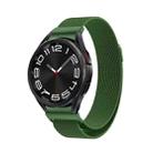 For Samsung Galaxy Watch 6 Milanese Metal Watch Band(Dark Green) - 1