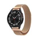 For Samsung Galaxy Watch 6 Milanese Metal Watch Band(Rose Gold) - 1