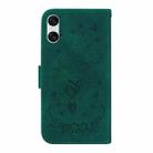 For Sony Xperia 10 VI Butterfly Rose Embossed Leather Phone Case(Green) - 3