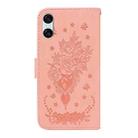 For Sony Xperia 10 VI Butterfly Rose Embossed Leather Phone Case(Pink) - 3