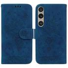 For Sony Xperia 1 VI Butterfly Rose Embossed Leather Phone Case(Blue) - 1