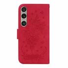 For Sony Xperia 1 VI Butterfly Rose Embossed Leather Phone Case(Red) - 3