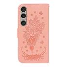 For Sony Xperia 1 VI Butterfly Rose Embossed Leather Phone Case(Pink) - 3