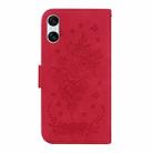 For Sony Xperia 5 VI Butterfly Rose Embossed Leather Phone Case(Red) - 3