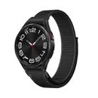 For Samsung Galaxy Watch 6 Woven Nylon Loop Watch Band(Black) - 1