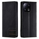 For Xiaomi 13 Pro TTUDRCH RFID Retro Texture Leather Phone Case(Black) - 1