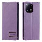 For Xiaomi 13 Pro TTUDRCH RFID Retro Texture Leather Phone Case(Purple) - 1