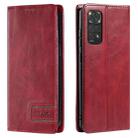For Xiaomi Redmi Note 12S 4G Global TTUDRCH RFID Retro Texture Leather Phone Case(Red) - 1