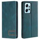 For Xiaomi Redmi Note 12 4G Global TTUDRCH RFID Retro Texture Leather Phone Case(Greem) - 1