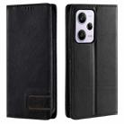 For Xiaomi Redmi Note 12 Pro 5G Global TTUDRCH RFID Retro Texture Leather Phone Case(Black) - 1
