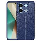 For Xiaomi Redmi Note 13 Litchi Texture Shockproof TPU Phone Case(Blue) - 1