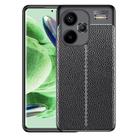 For Xiaomi Redmi Note 13 Pro+ Litchi Texture Shockproof TPU Phone Case(Black) - 1