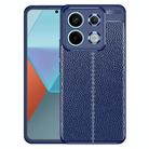 For Xiaomi Redmi Note 13 Pro Litchi Texture Shockproof TPU Phone Case(Blue) - 1