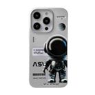 For iPhone 13 Pro Max Skin Feel Pattern PC Phone Case(Positive Metal Astronaut) - 1