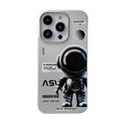 For iPhone 13 Pro Skin Feel Pattern PC Phone Case(Positive Metal Astronaut) - 1