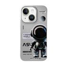 For iPhone 13 Skin Feel Pattern PC Phone Case(Positive Metal Astronaut) - 1