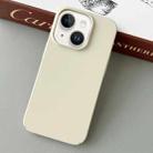 For iPhone 14 Plus Skin Feel All Inclusive PC Phone Case(Off White) - 1