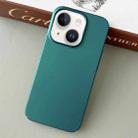 For iPhone 14 Plus Skin Feel All Inclusive PC Phone Case(Bronze Green) - 1