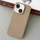 For iPhone 14 Plus Skin Feel All Inclusive PC Phone Case(Dark Coffee) - 1