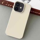 For iPhone 12 Skin Feel All Inclusive PC Phone Case(Off White) - 1
